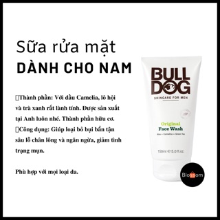 Sữa rửa mặt Bulldog Original dành cho nam