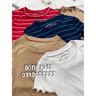 Áo Thun Gân Nữ Basic Viền