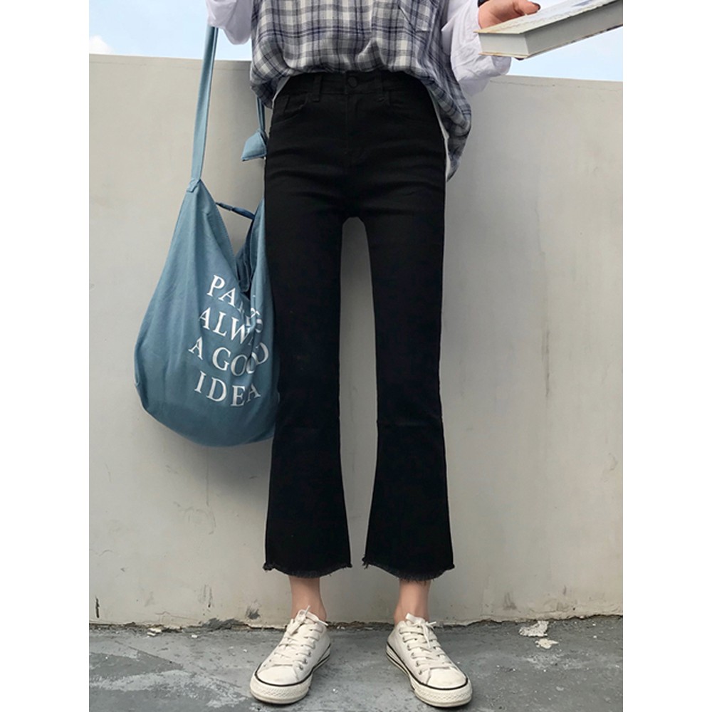 200424 Túi vải nữ đeo chéo - túi tote vải thô mềm thời trang ulzzang