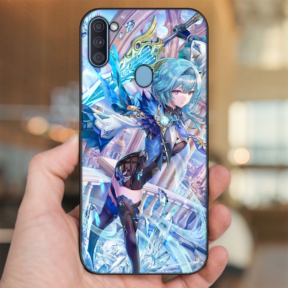 Ốp lưng Samsung A11, M11 viền đen in hình Eula Genshin Impact