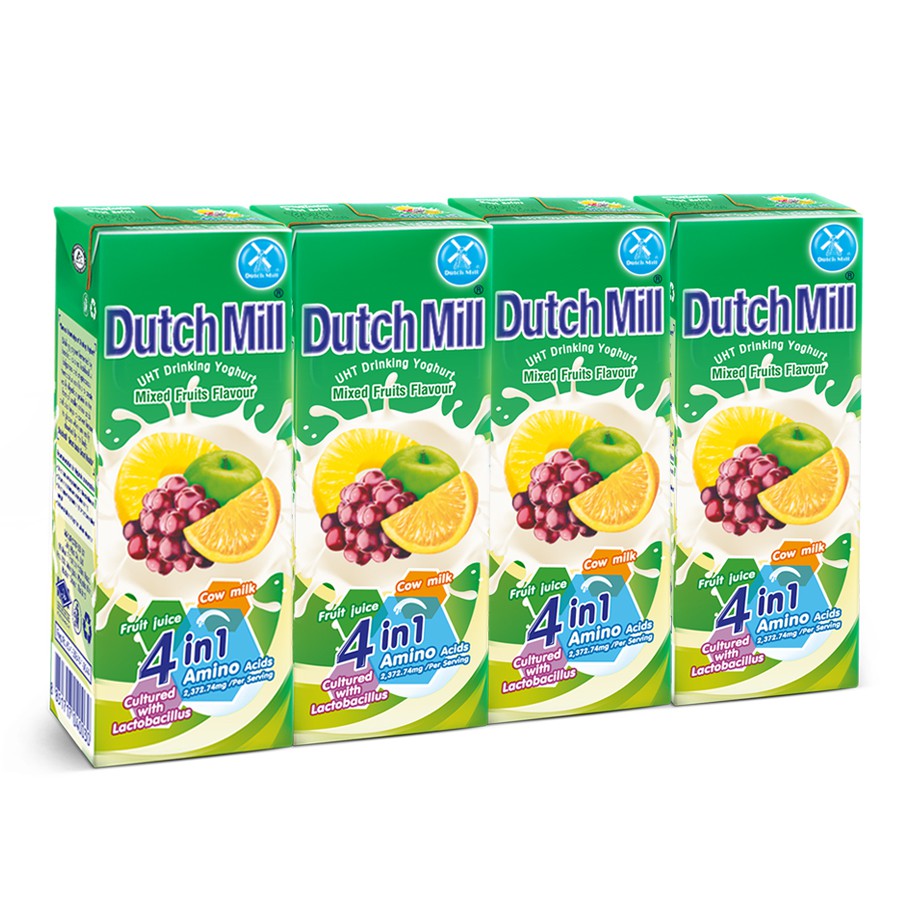 Thùng 48 hộp Sữa Chua Uống Dutch Mill Vị Trái Cây Tổng Hợp (180ml x 48 hộp) ĐỒ ĂN VẶT NGON RẺ