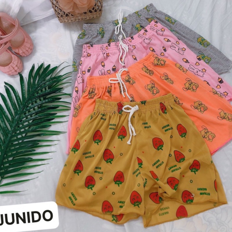 Quần short nữ chất cotton mặc nhà ống rộng QA100 | BigBuy360 - bigbuy360.vn