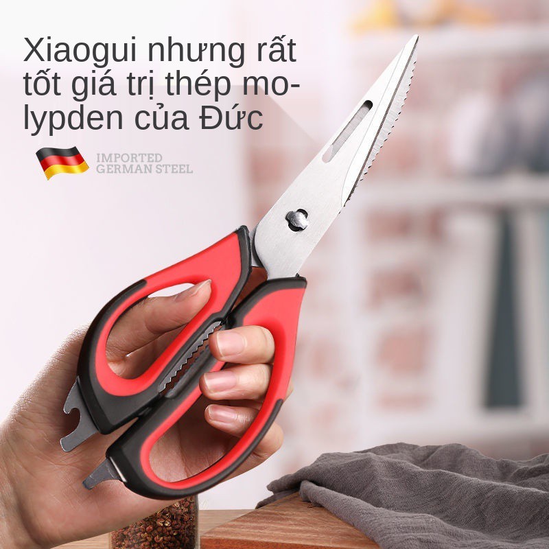 Kuang Sha Kitchen Professional Gia dụng Kéo xương gà mạnh mẽ đa chức năng tạo tác bằng thép không gỉ nhập khẩu của