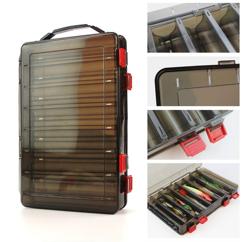 Hộp Đựng Phụ Kiện Câu Cá Bằng Nhựa Hình Vuông Hai Mặt Tiện Dụng