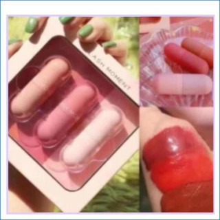 Hàng hot -  Bộ son kem lì Flash Moment mini trang điểm hình viên con nhộng