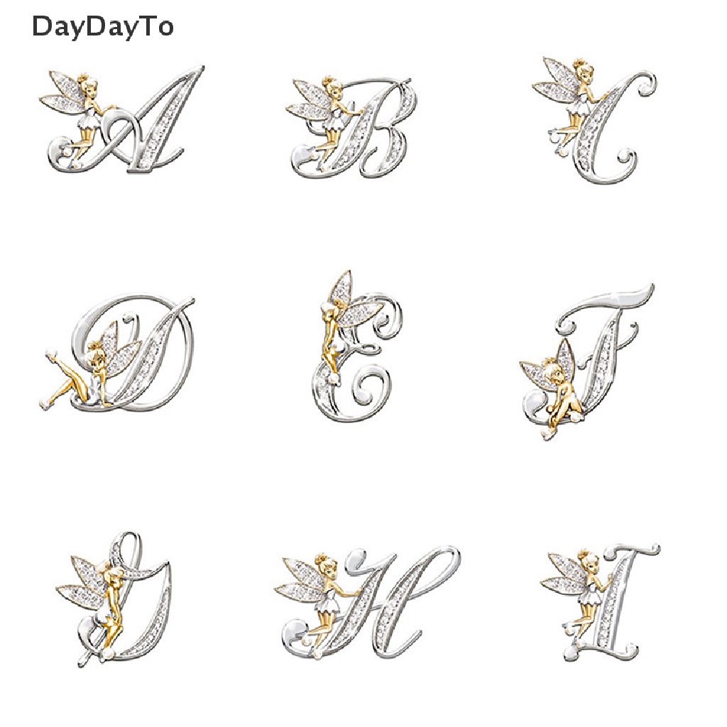 Ghim cài áo dạng chữ cái phối đính đá thời trang cho nữ