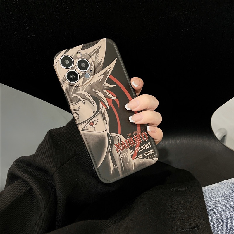Ốp Điện Thoại Mềm Họa Tiết Hoạt Hình naruto Hatake Kakashi Uchiha Obito IMD Cho IPhone14 Plus Pro Max 13 12 11 MAX X / XS XR XSMAX