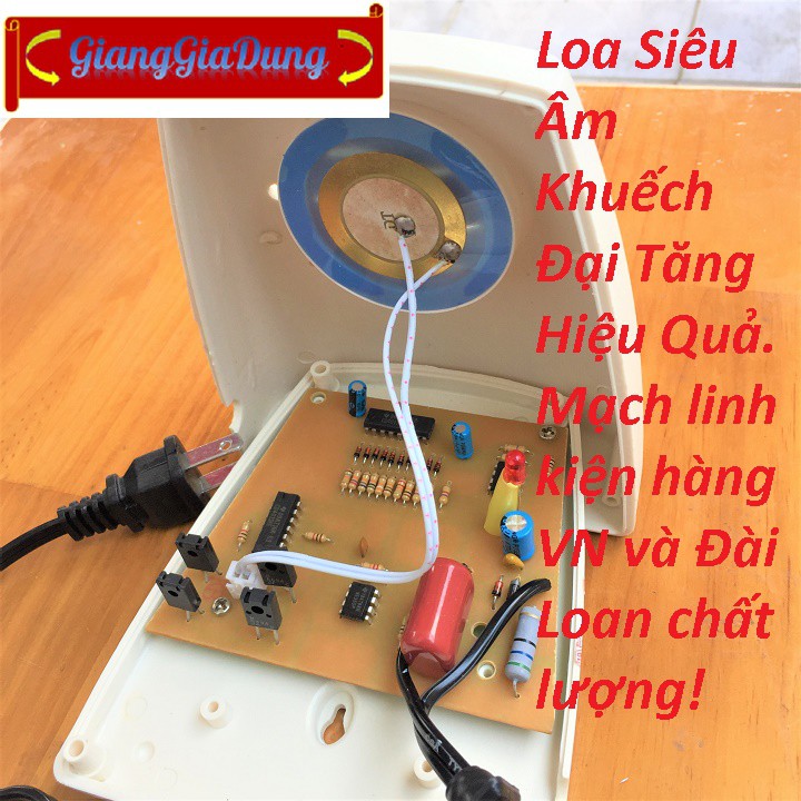 Máy Đuổi Chuột Muỗi Gián 3 In 1 Dùng Sóng Siêu Âm Thanh - CÓ HÌNH TEST SÓNG