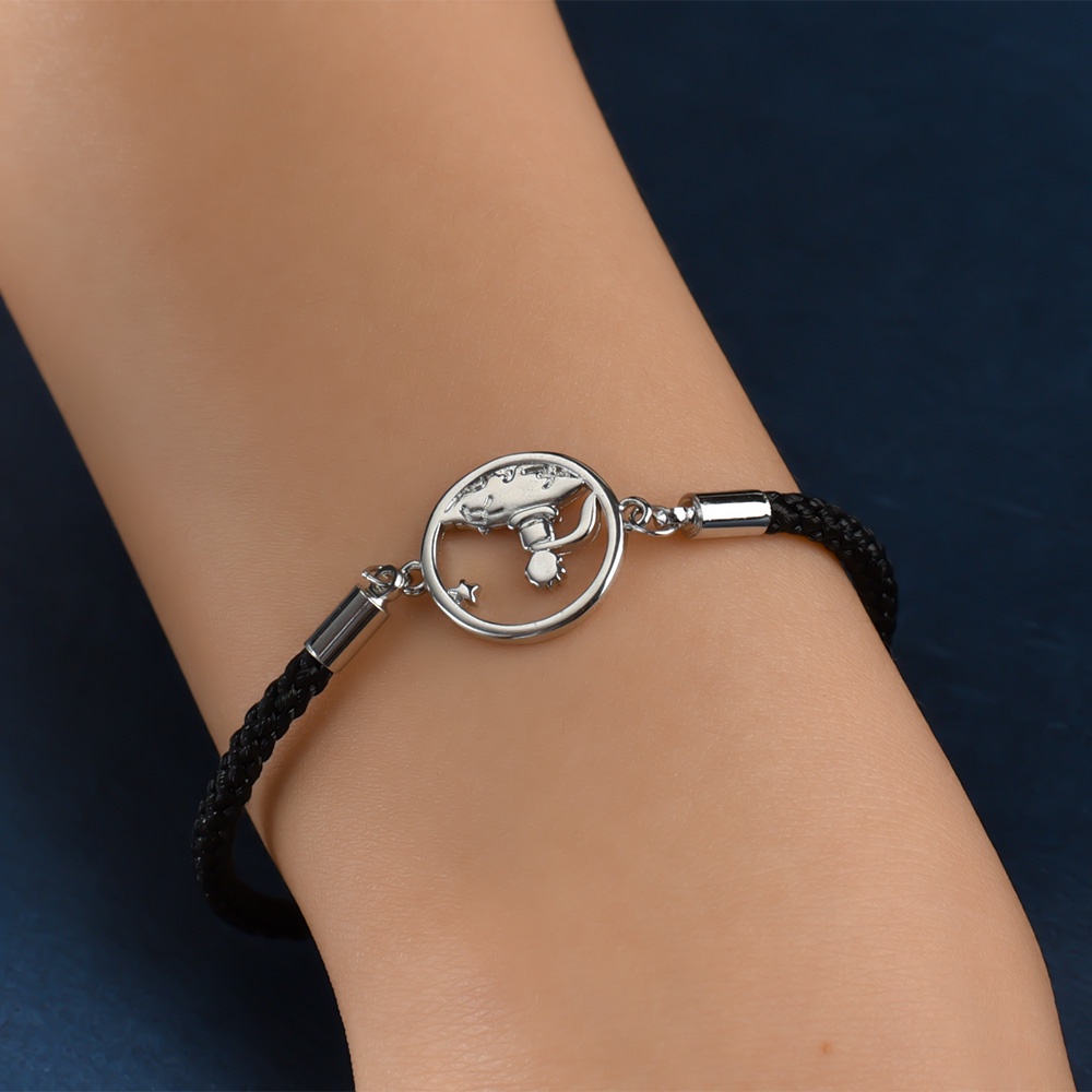 Vòng Tay Bện Dây Thừng Hoạt Hình Hoàng Tử Bé Và Cáo Thời Trang Có Thể Điều Chỉnh Làm Quà Tặng Cho Bạn Bè/Cặp Đôi