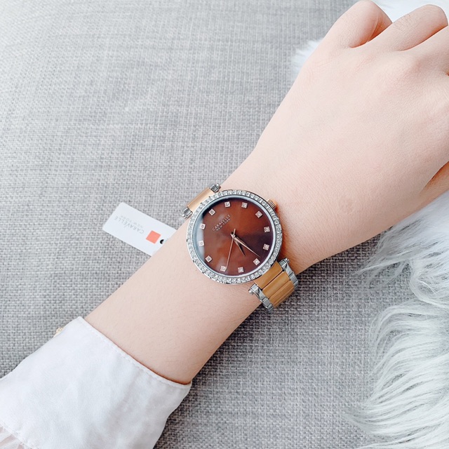 Đồng hồ thời trang nữ dây thép không gỉ Caravelle 45L152 - máy Quartz - chống nước 3ATM - size 38mm chính hãng | BigBuy360 - bigbuy360.vn