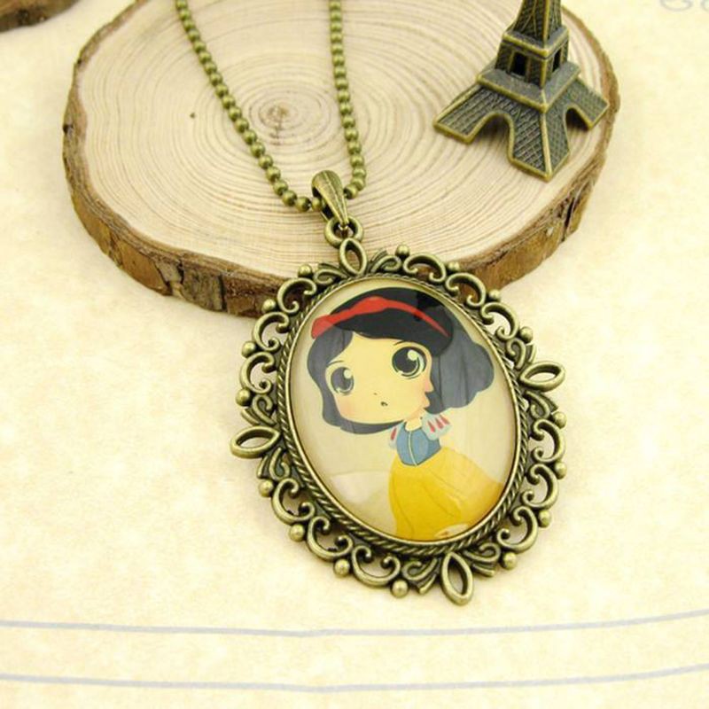 Set 10 khay mặt dây chuyền và 10 miếng cabochons thủy tinh hình oval tự làm trang sức thủ công