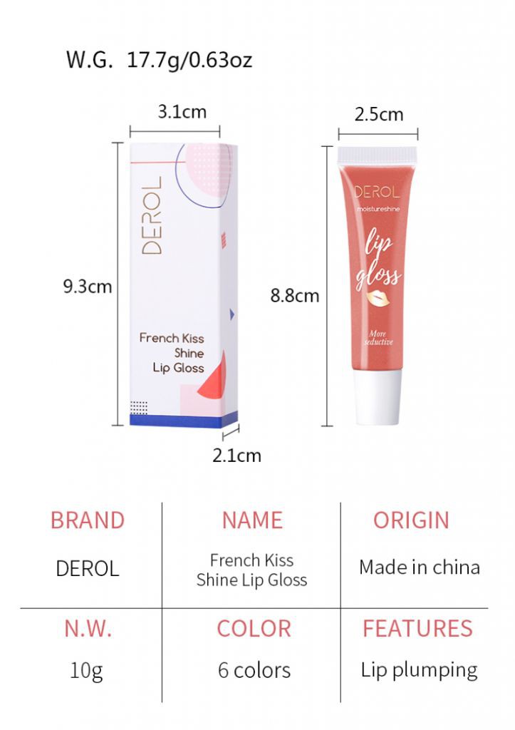 (Hàng Mới Về) Son Bóng Dưỡng Ẩm Hydrat Hóa Cải Thiện Làn Da Môi Derol | BigBuy360 - bigbuy360.vn