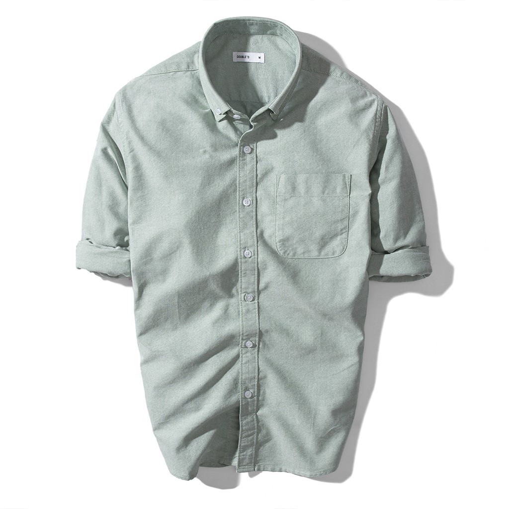 Áo sơ mi nam DOUBLE'D tay dài chất liệu Oxford SOF00