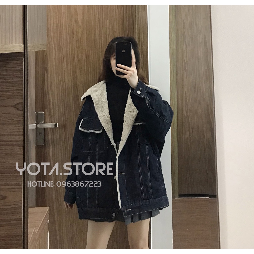 Áo khoác jeans lót lông - KL02 | BigBuy360 - bigbuy360.vn