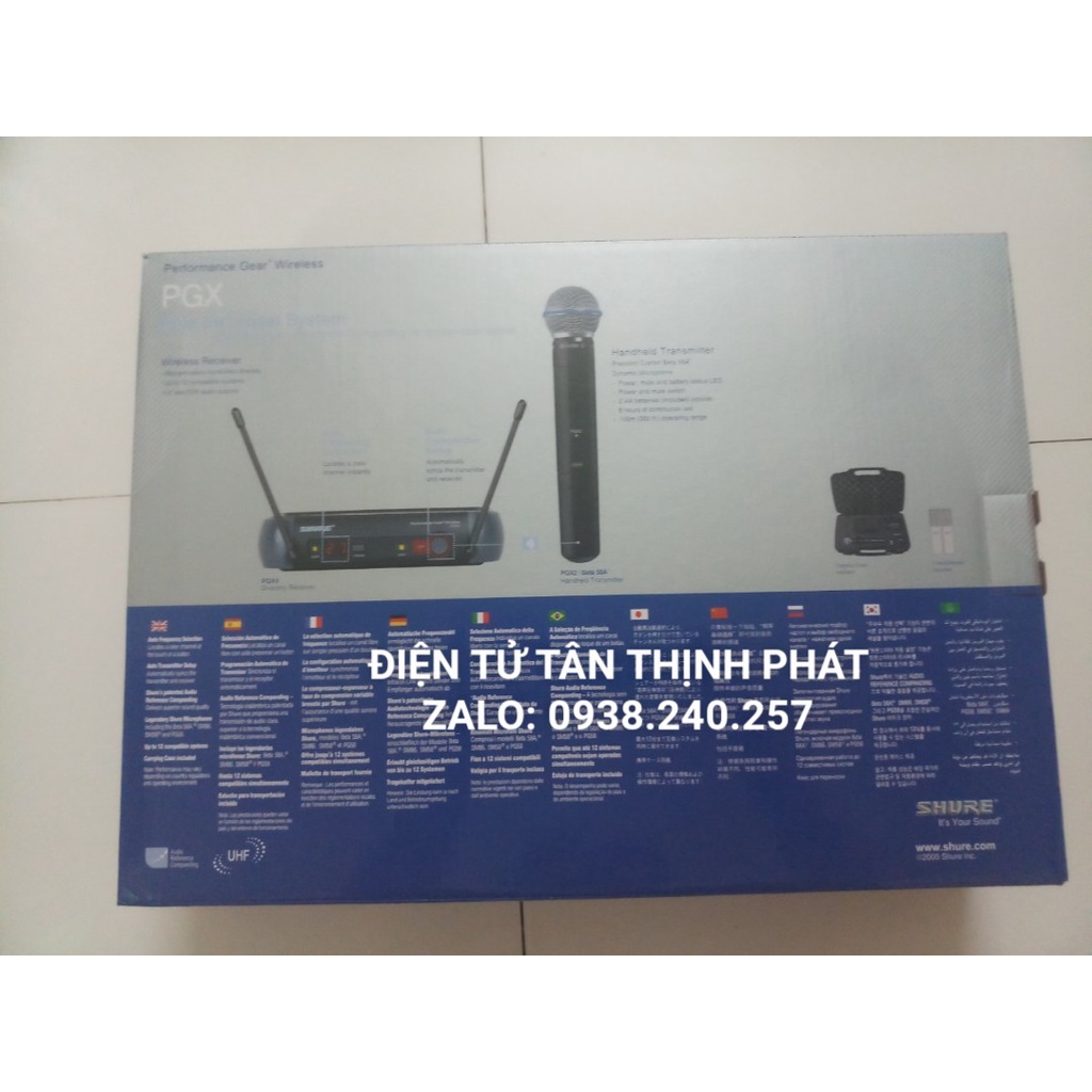 Bộ micro không dây shure BETA 58A loại tốt - shure pgx4 - shure pgx4/beta58a - micro không dây