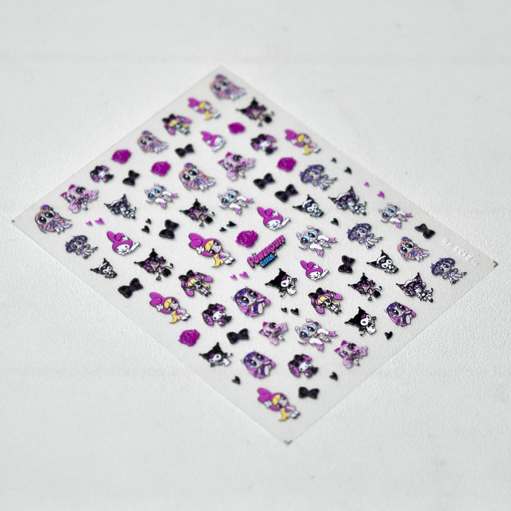 Miếng Dán Trang Trí Móng Tay Hình Doraemon Winnie the Pooh