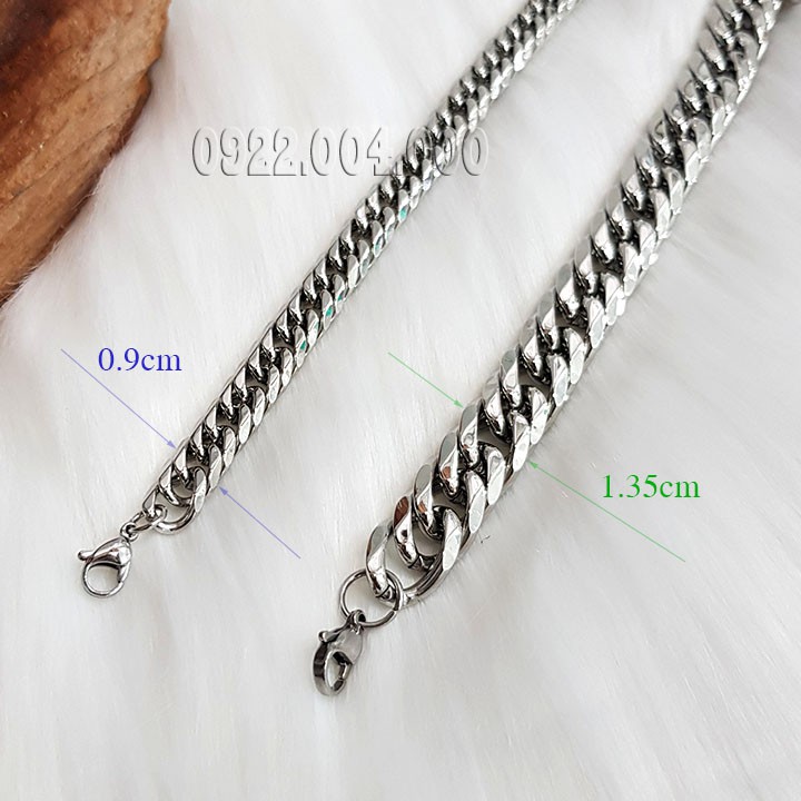 Lắc tay nam kiểu xích kép LZ1208