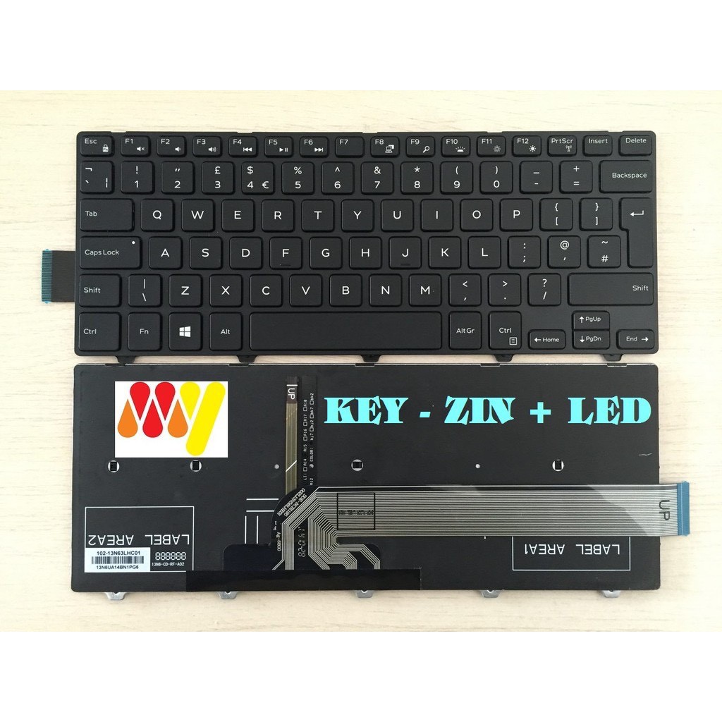 Bàn phím laptop Dell Vostro 14 3000 3445 3446 3467 3468 3452 3459 3462 14-3446D-1328R 14-3446D-1328B