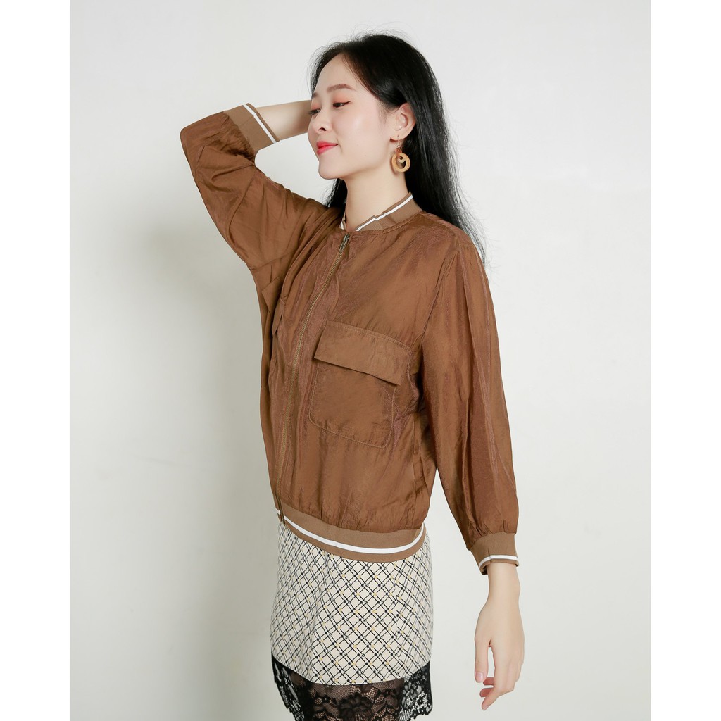 [Mã FAMALLT5 giảm 15% đơn 150k] Áo khoác Bomber cổ bo dài tay J-P Fashion | BigBuy360 - bigbuy360.vn