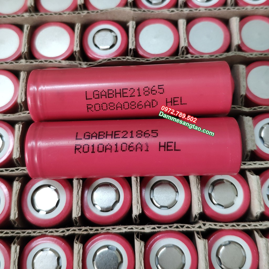 KPGR Cell pin 18650 LG HE2 2500mah-10C (Xả 20A)