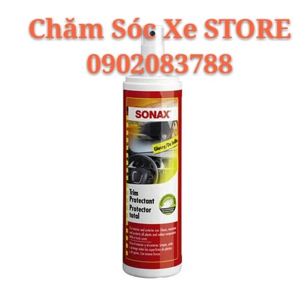 Dung dịch làm mới nhựa bóng trên xe ô tô SONAX Trim Protectant 380041 300ml Sonax380041 chamsocxestore