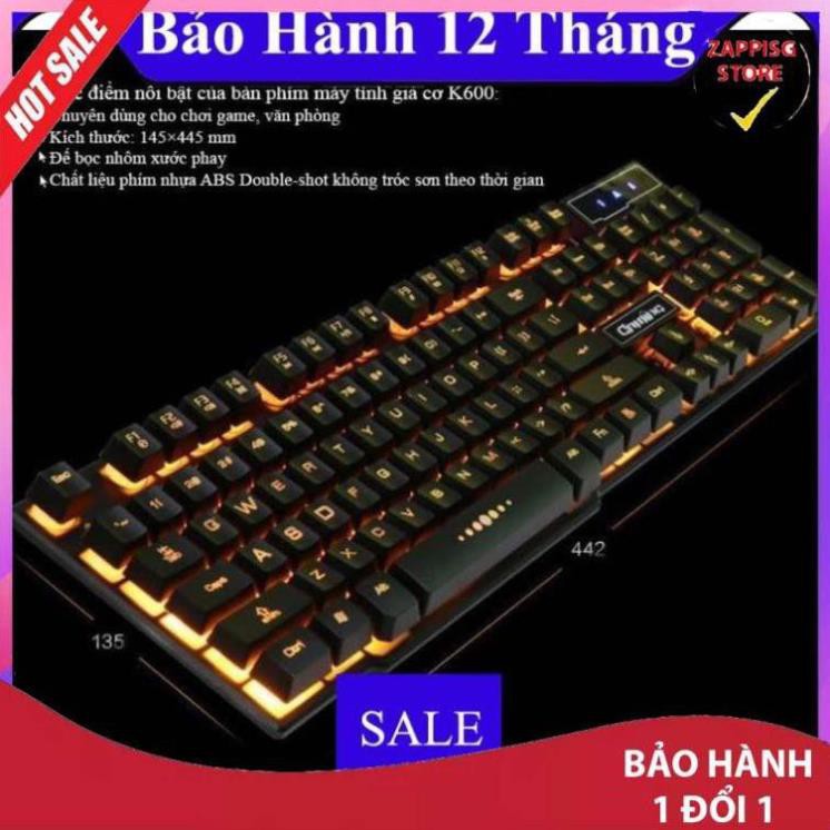 ✔️BÀN PHÍM MÁY TÍNH CÓ ĐÈN K600  Bảo hành 12 tháng  - Bảo hành 1 đổi 1 [MUA BAO NHIÊU TẶNG BẤY NHIÊU]