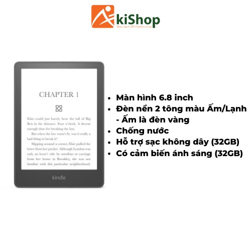 Máy đọc sách Kindle Paperwhite 5 Kid 8GB/16GB kèm cover chính hãng Akishop | BigBuy360 - bigbuy360.vn