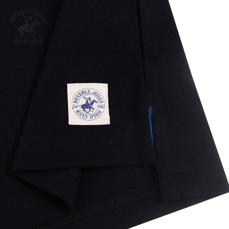 Beverly Hills Polo Club - Áo polo Ngắn tay Nam Slimfit Đen BK- BHPC PMSSS20TL060