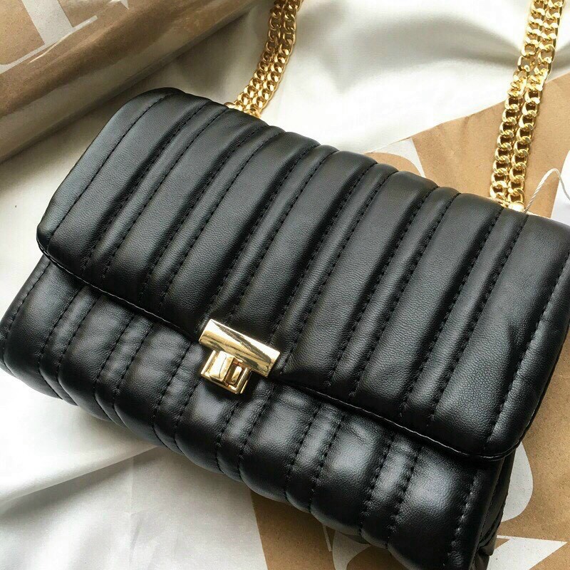 TÚI ZARA CHẦN SỌC SIZE TRUNG