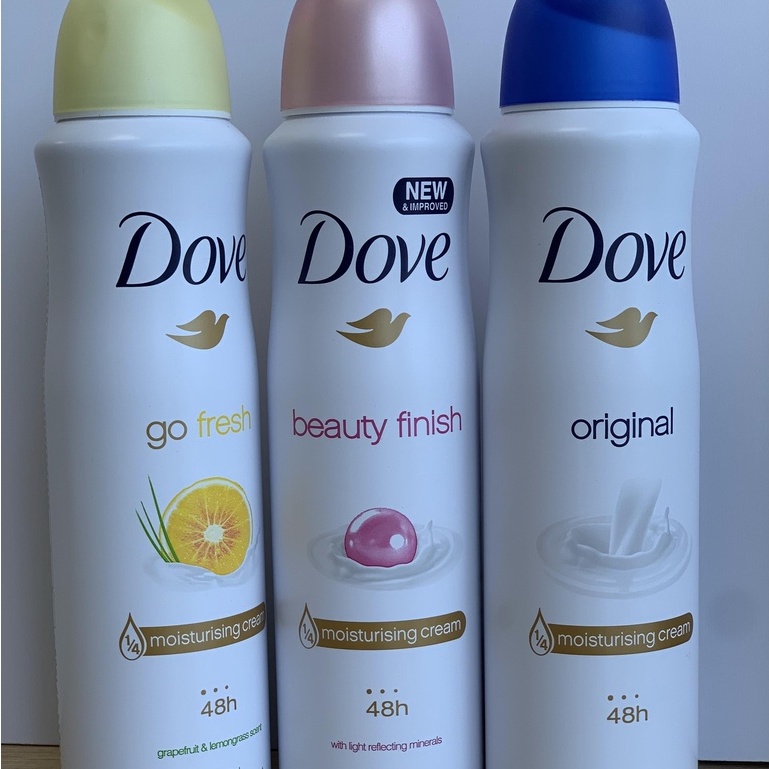 Xịt toàn thân khử mùi DOVE sịt hôi nách 150ml chai xịt hôi nách đủ mùi xịt thơm body dành cho nữ