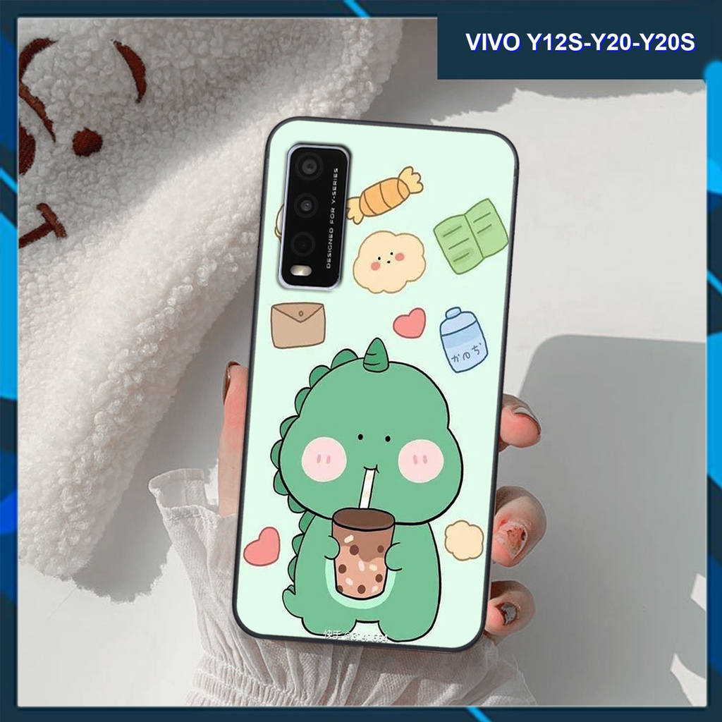 HOT🔥Ốp lưng VIVO Y12S-Y20-Y20S khủng long ăn kem dễ thương