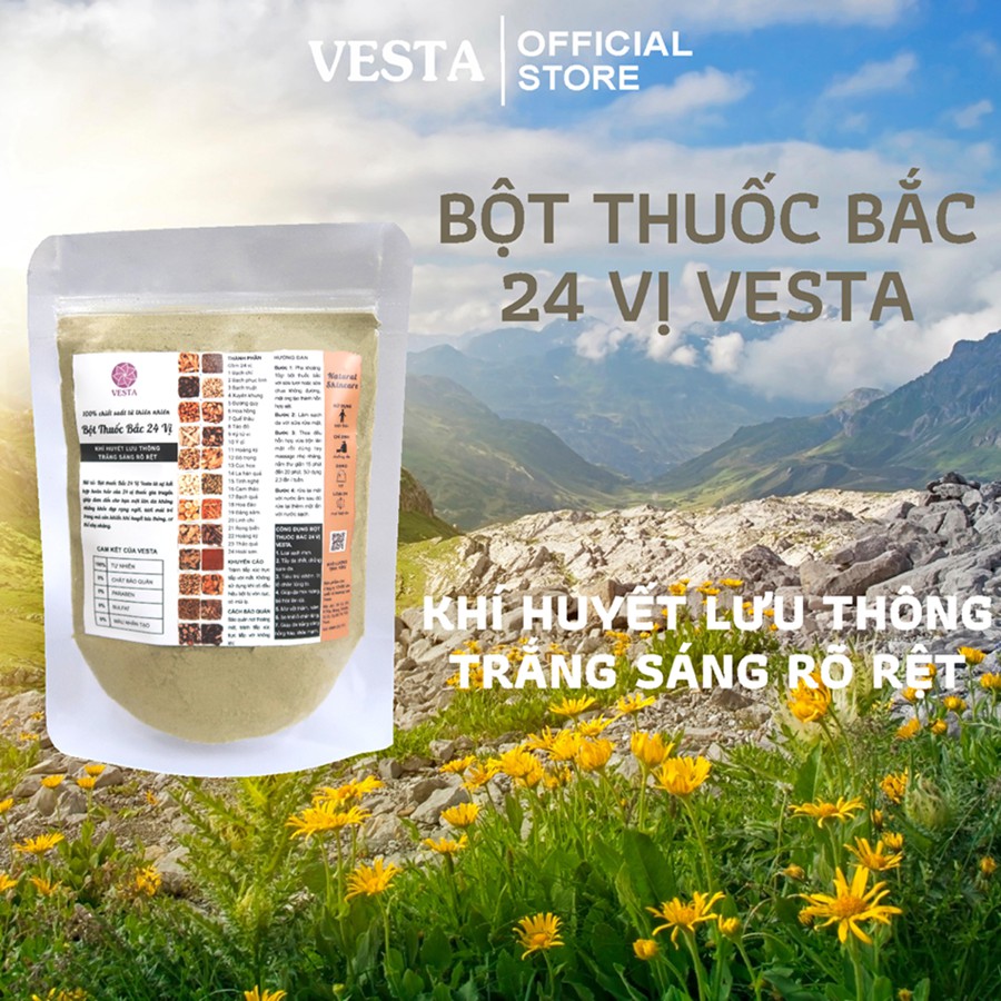 Bột Thuốc Bắc 24 Vị Vesta 100gr