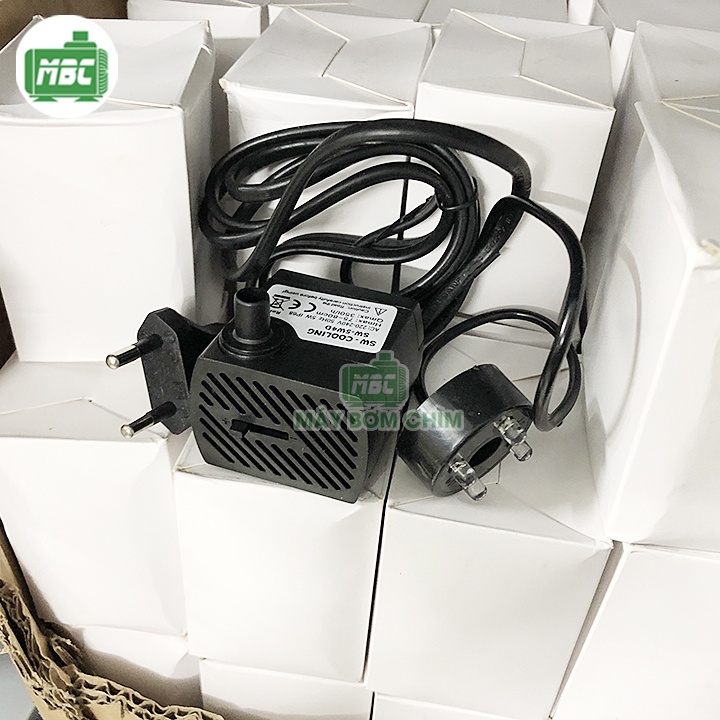 Máy bơm mini có đèn 2w, 5w | bơm thác nước phong thủy