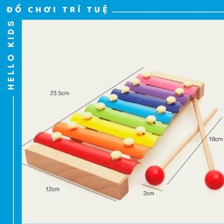 [HÀNG CAO CẤP] Đàn Xylophone 8 Thanh Bằng Gỗ Rèn Luyện Kỹ Năng Nghe Cho Bé