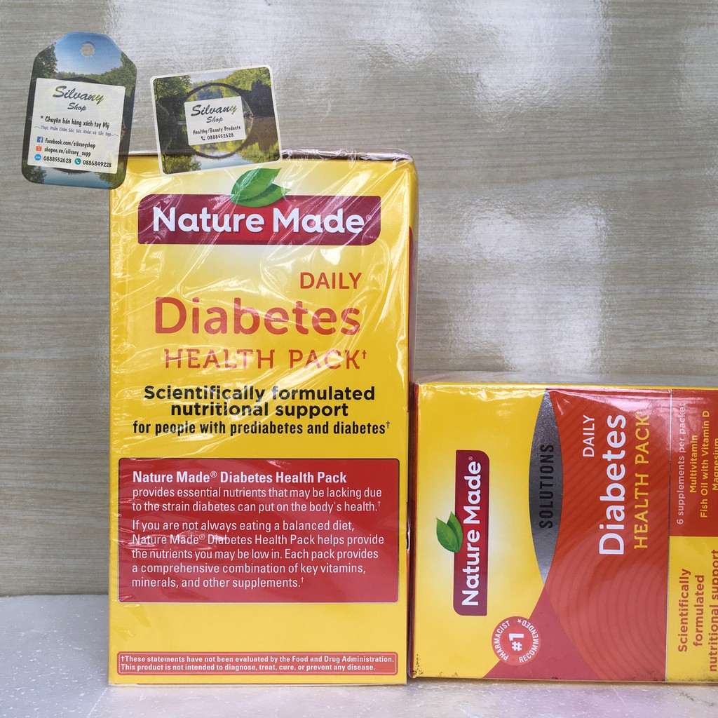 [Sale - Date 07/2021] Diabetes Health Pack Nature Made - 60 Gói