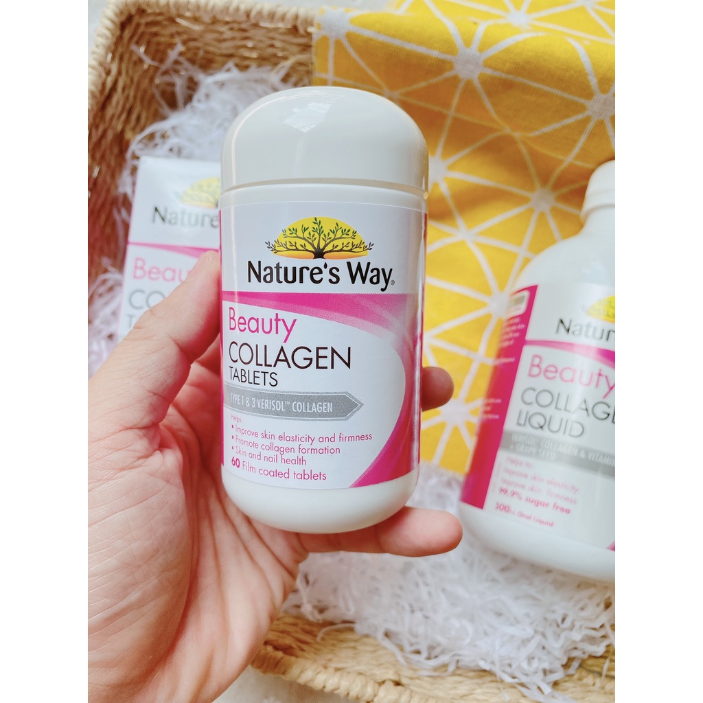 [CHUẨN AIR] Collagen viên Nature's Way Beauty Collagen Booster 60 viên - Xuất xứ Úc Chính Hãng