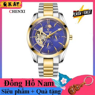 ĐỒNG HỒ NAM CHENXI-TM 3 Cơ Lộ Máy - Dây Thép Đúc Đặc Không Gỉ - Mặt Chống Xước - Đồng Hồ Chống Nước