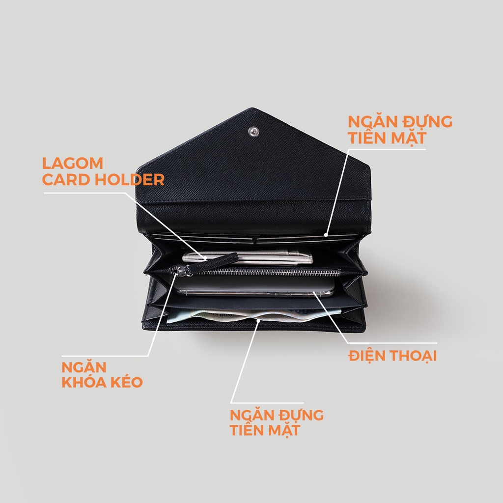 Ví nữ dài LESAC Edge Wallet