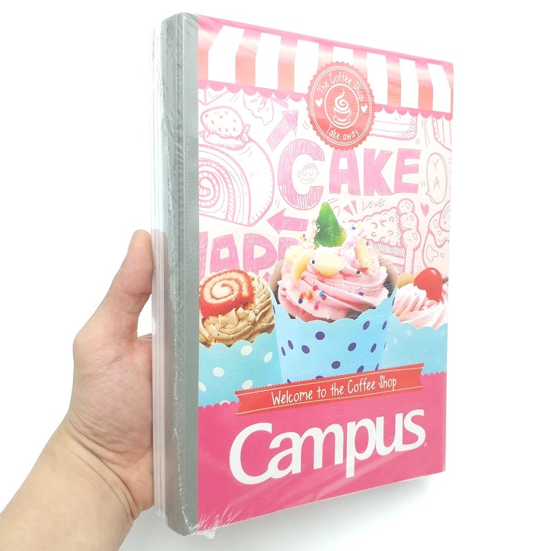 [Mã LIFEBOOK2 giảm 10% đơn 0Đ] Vở Campus B5 Kẻ Ngang Có Chấm 80tr ĐL 58-65 Coffee Shop NBBCR80