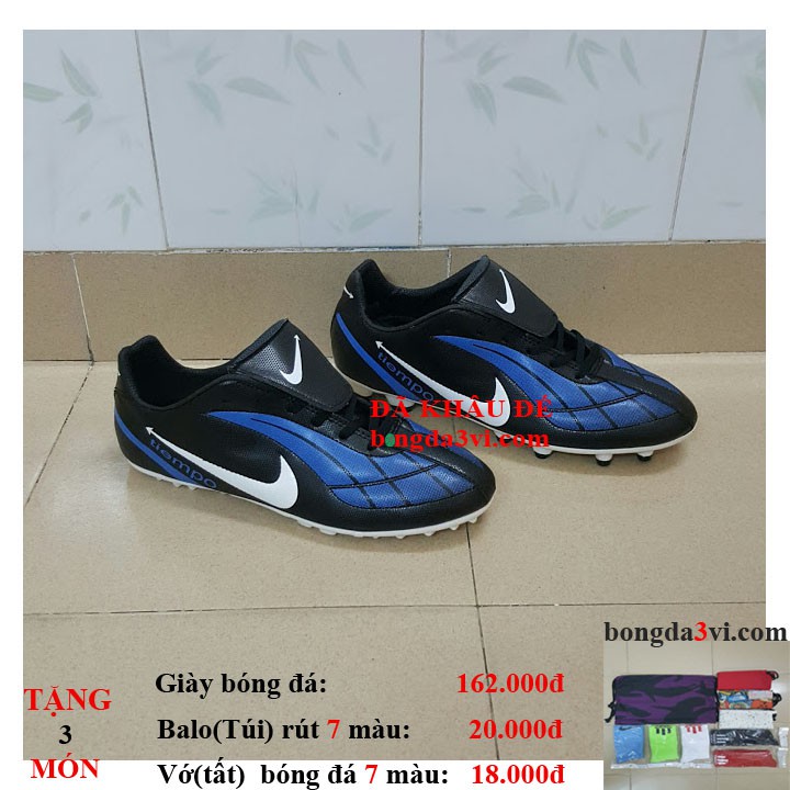 giày đá bóng 1128 ( tặng + balo(túi) rút + vớ(tất) )