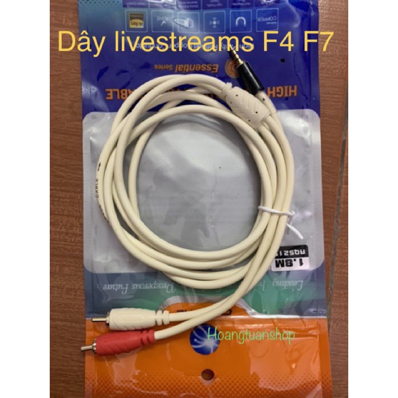 Dây livestream chế dành cho mixer F4 F7( dài 1.8m).