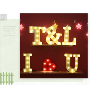 Đèn led chữ cái số trang trí sự kiện 22cm có điều khiển