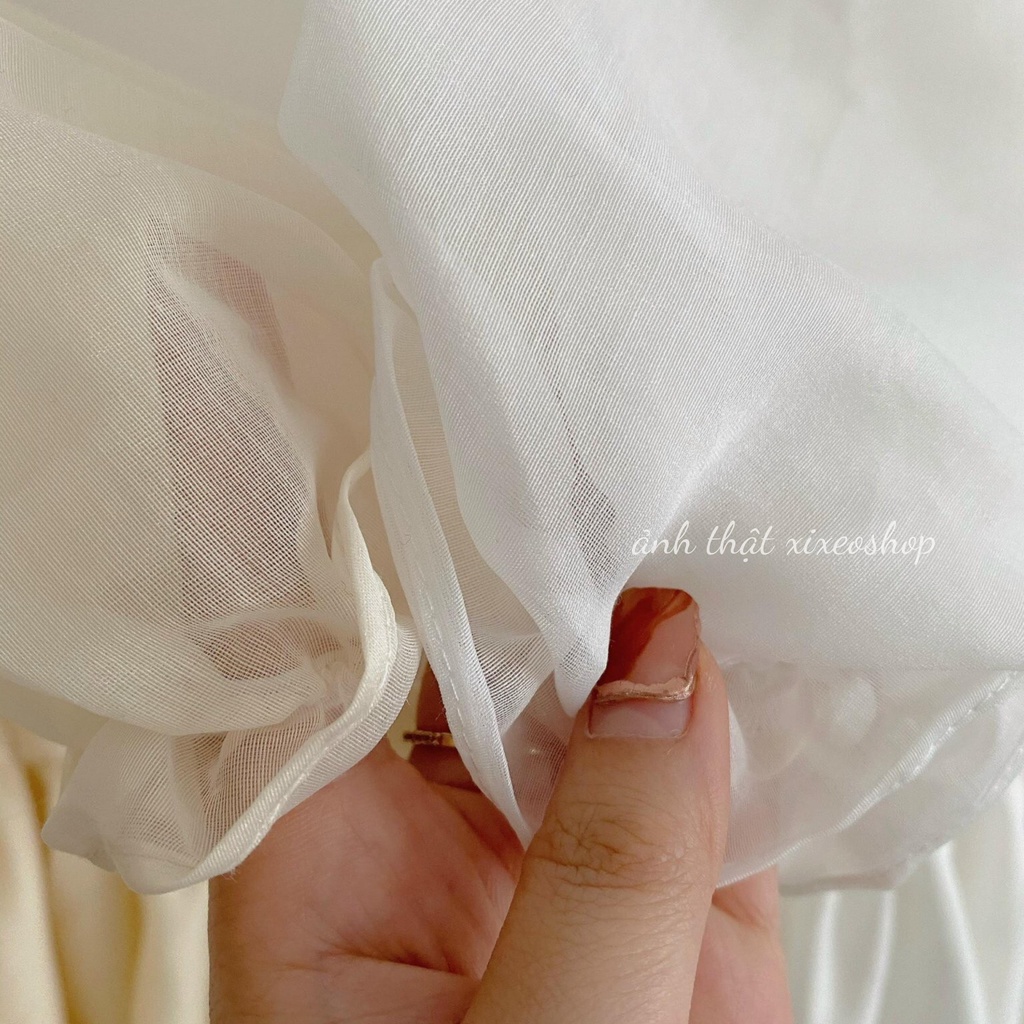 Váy đầm babydoll tơ bồng bềnh tiểu thư công chúa xixeoshop - v121 | BigBuy360 - bigbuy360.vn