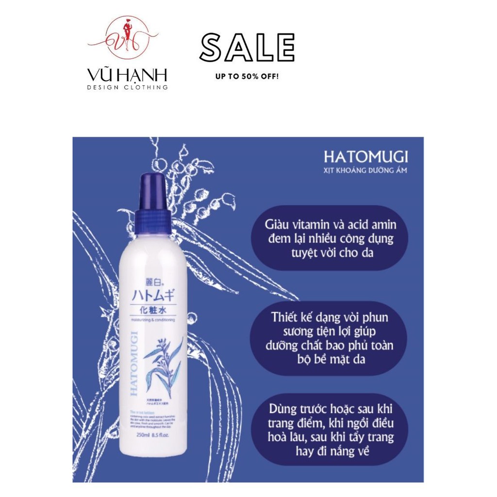 Xịt Khoáng Dương Ẩm, Sáng Da Hatomugi | Shop Vũ Hạnh | BigBuy360 - bigbuy360.vn