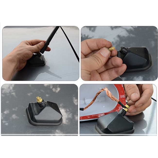 Ăng ten vây cá mập xe ô tô chân to - size lớn dành cho xe hyundai kona, Santafe, CRV,...