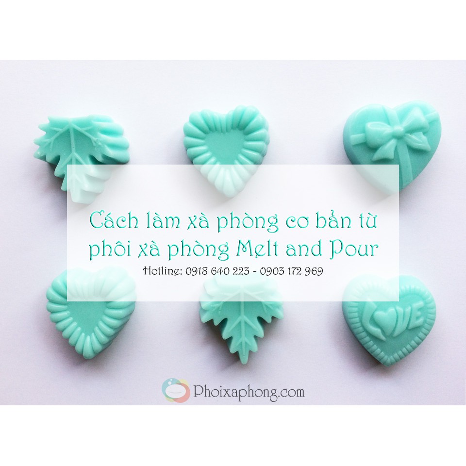 Phôi xà phòng Glycerin Trong Suốt | Clear Glycerin Melt and Pour Soap Base (100gram)