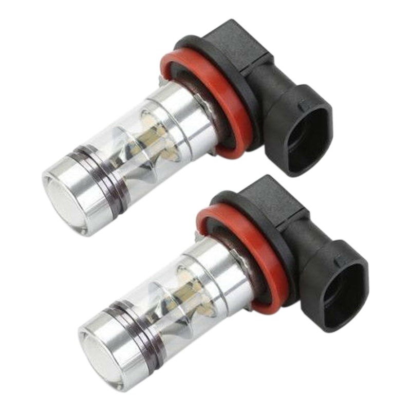Set 2 bóng đèn sương mù H8 H11 H16 6000K 100W ánh sáng trắng dành cho ô tô