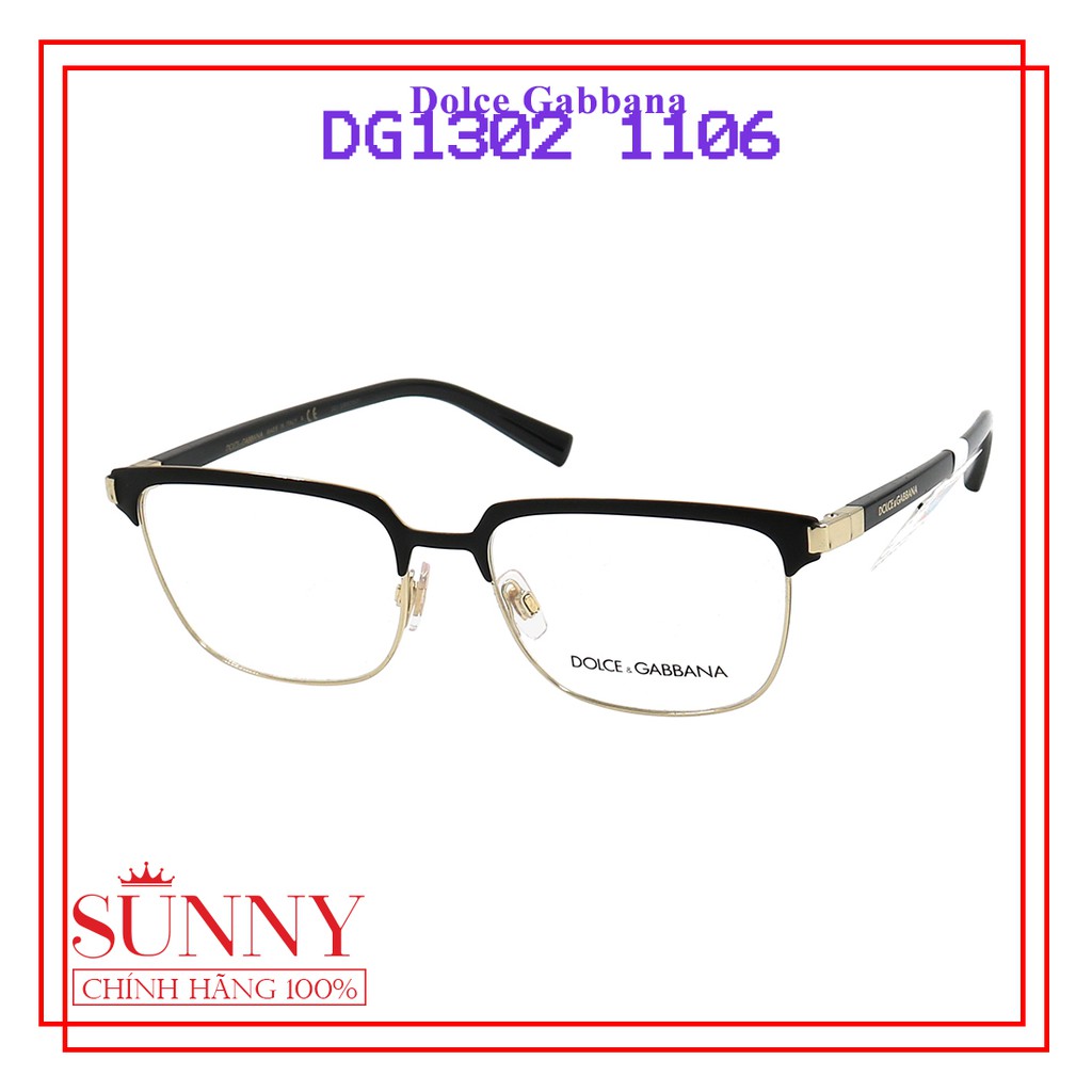 Gọng kính chính hãng Dolce &amp; Gabbana DG1302 màu sắc thời trang, thiết kế dễ đeo bảo vệ mắt