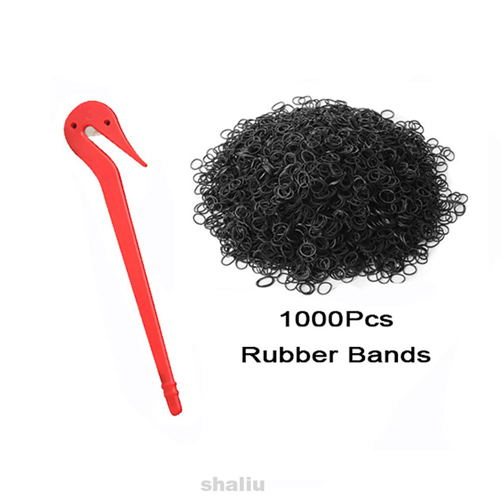 Bộ dụng cụ cột tóc đuôi ngựa mini bằng cao su mềm co giãn đa năng kèm dụng cụ tháo gỡ cho bé gái