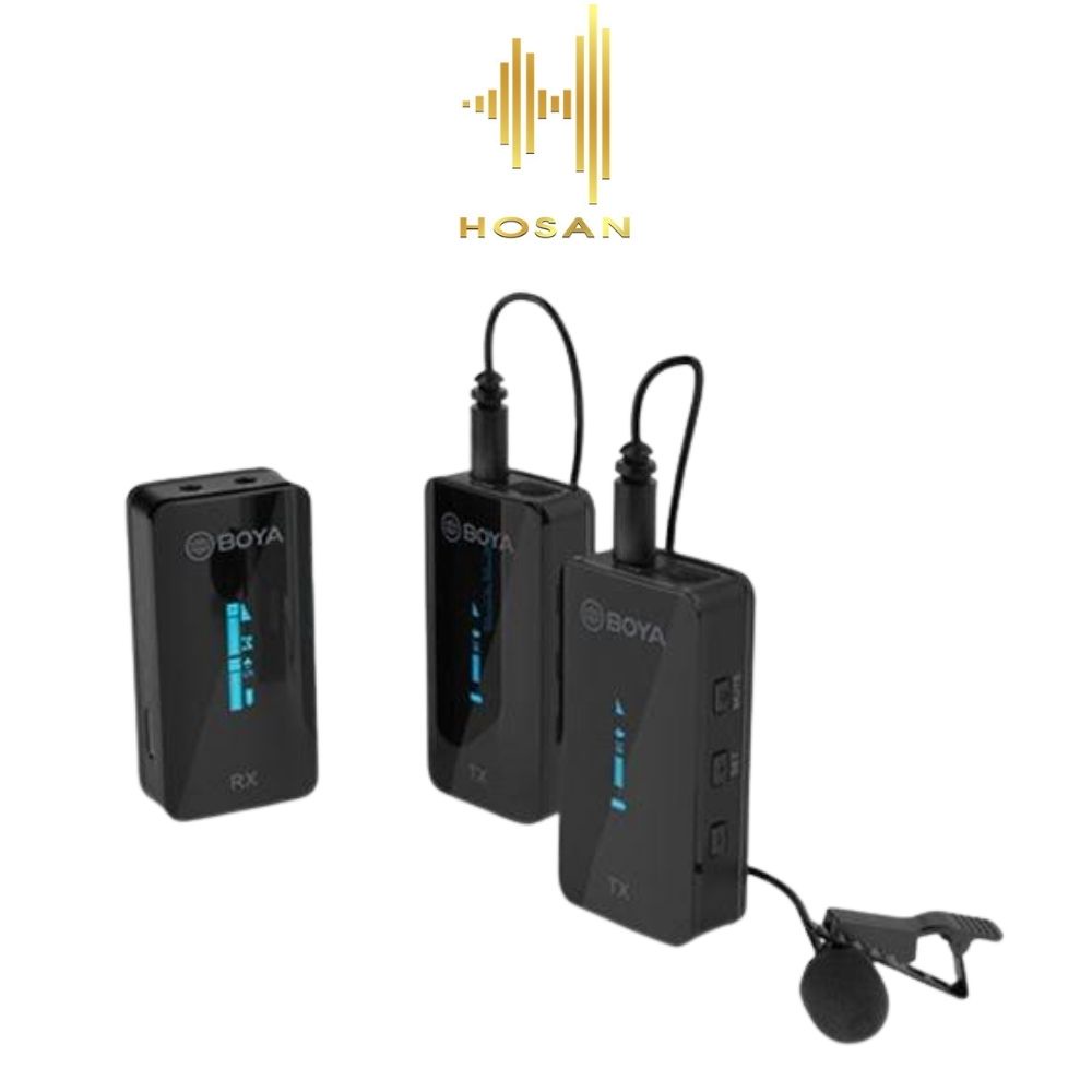 Micro thu âm không dây HOSAN boya BY-XM6-S2 - công nghệ truyền tín hiệu không dây - Bảo hành 12 tháng